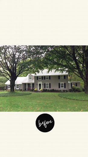 Revived Colonial transformation #beforeandafter #homerenovation #architecture #homedesign #fyp