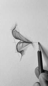 Como Desenhar Boca de Perfil Passo a Passo | Tutorial de Desenho #shorts