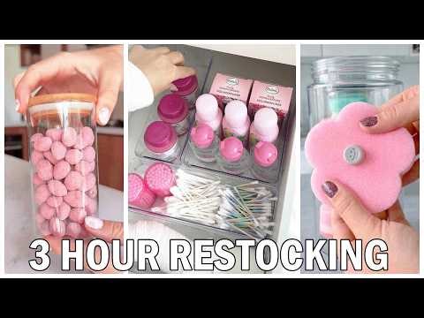 3 Hours of Satisfying Restocking ASMR ✨ | Cleaning, Organizing, Restocking for Relaxation
