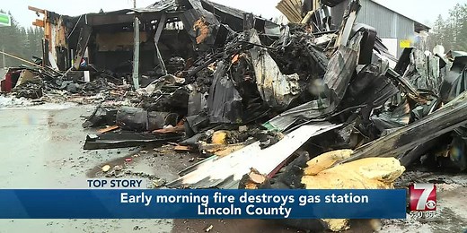 Early Morning Fire Destroys gas station