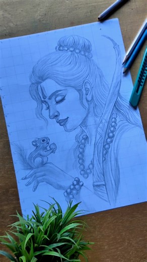 ram ji ki drawing❣️. #short #shorts #shortvideo #viralvideo #viral #trending #trend #art#viralvideo