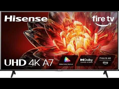 Hisense 55" Class A7 Series 2025 Smart Fire TV (55A7NF) | 4K UHD, Dolby Vision, Dolby Atmos, HDR10+