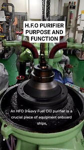 An HFO (Heavy Fuel Oil) purifier is a crucial piece of equipment onboard ships, used to clean and purify the heavy fuel oil used in marine engines. Its primary purpose is to remove impurities like water, solids, and contaminants from the fuel before it is injected into the engine's combustion system. The purpose of Purifier is Removal of Contaminants: HFO often contains water, sludge, and other particulate contaminants that can damage the engine or reduce its efficiency. The purifier separates t