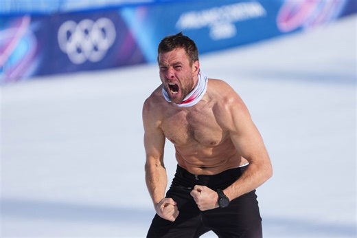 Benjamin Karl celebrates Olympic gold with a shirtless tribute | WKRG.com