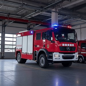 [Hot Item] Tera Compact Fire Truck with 6000kg Firefighting Powder Tank