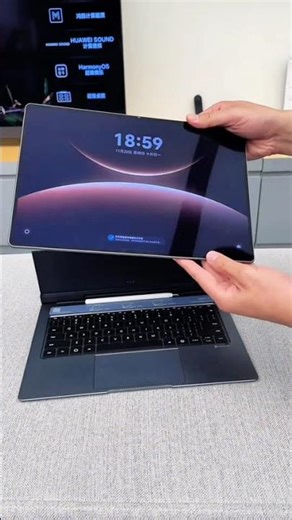 Which genius designer came up with this? Harmony OS 2-in-1 tablet/computer