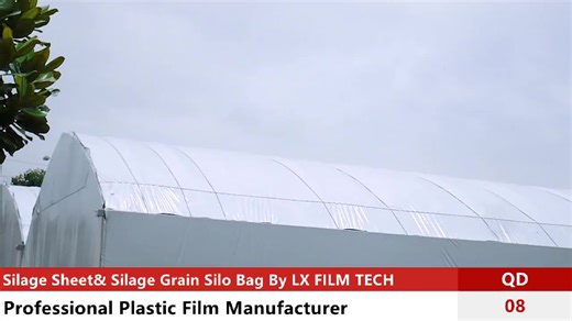 UV Block Silage Forage Cover Film Silage Storage Pit Cover  Silage Bunker Tarps White Black Film Wrap