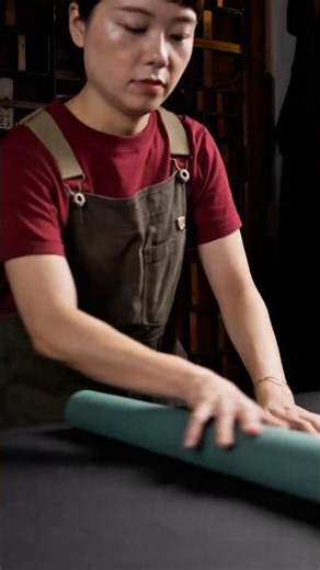 Handmade Leather Passport Case ✈️ | Premium Leather Craft | Satisfying Making Process #diy #shorts