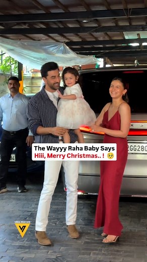 18M views · 37K reactions | Raha wishes everyone a Merry Christmas!  From seeing her for the first time to hearing her adorable voice, little Raha is growing up so fast. 梁 #raha #aliabhatt #rk | Viral Bhayani Videos | Facebook
