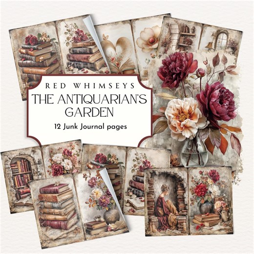 Vintage Secret Library Junk Journal Pages, Library Printable Scrapbooking, Old Book Digital Papers, Digital Download, 2026 - Etsy