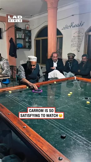 LADbible on Instagram: "I’d love to play this, just not against that guy 😅⁠ ⁠ Carrom is a tabletop game with deep roots in South Asia, often described as a mix between billiards and air hockey, but played with fingers. Using a striker disc, players flick to sink lighter “carrom men” into corner pockets, all while aiming to control the board with precision, angles, and strategy.⁠ ⁠ 🎥: syedahsaanalishah5 via ViralHog⁠ ⁠ #ladbible #sport #carrom"