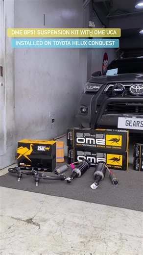 3.4K views · 22 reactions | OME BP51 Suspension kit & OME Upper Control Arm (UCA) installed on Toyota Hilux Conquest! #gears #GearsBanawe #gearupforyournextadventure #ome #bp51 #OMEorNothing #omebp51 | Gears Banawe | Facebook