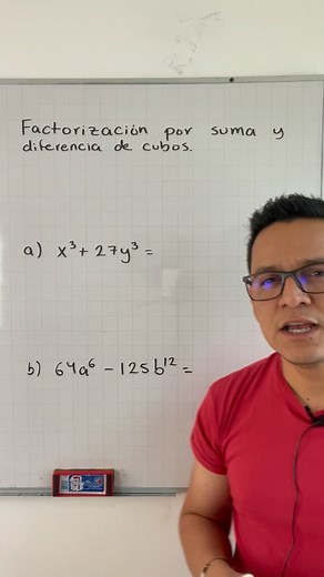 23K views · 2.1K reactions | Factorizar a una suma o a una diferencia de cubos | Profe Jesús Grajeda Rosas | Facebook