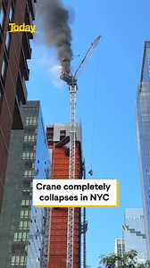 881K views · 5.7K reactions | The crane was on top of a 50-storey building under construction in midtown Manhattan. | TODAY | Facebook