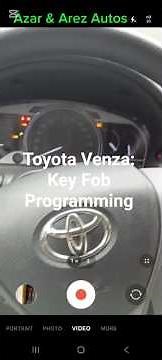 How To Program Key Fob On Toyota Venza With Xhorse Mini OBD V2