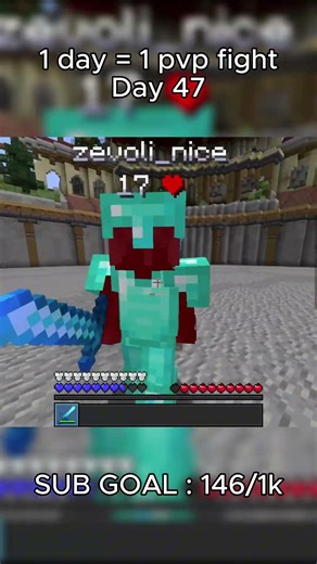 day 47 #minecraft#pvp