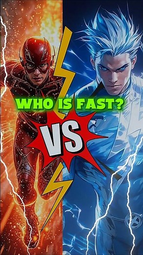 Flash vs Quicksilver: Who’s Really the Fastest? #flash #quicksilver #shorts
