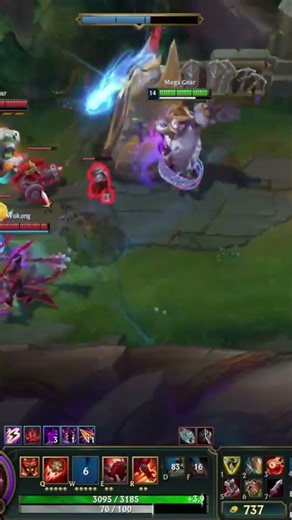 Never Dive Mega Gnar!🔥#gnar #leagueoflegends #gnarclips #shorts