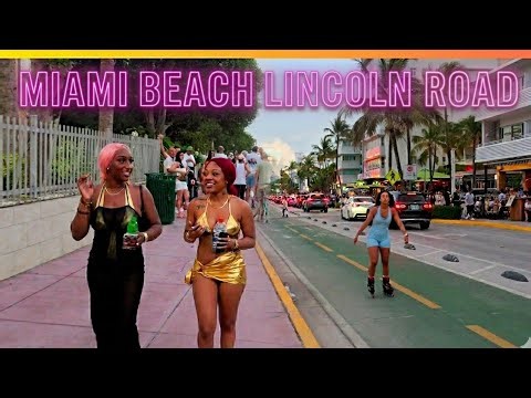 Miami Beach Florida 🌴 Lincoln Road Mall Street Scenes & Atmosphere 2026 [ FULL TOUR ]