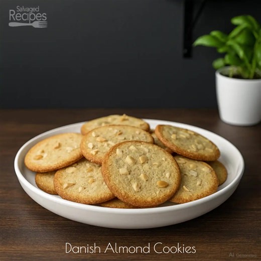 Danish Almond Cookies Crisp, buttery, and full of almond flavor! These traditional Scandinavian cookies are a holiday favorite and perfect for gifting. ✨ Bake a little nostalgia into your kitchen today! Link in first c.o.m.m.e.n.t! #cookies #holidaybaking #scandinavianfood #dessert #bakefromscratch | Salvaged Recipes