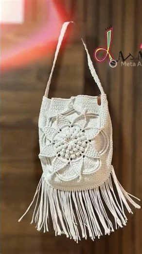 Crochet boho bag