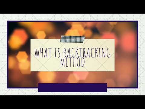 Recurrence relation using Backtracking method