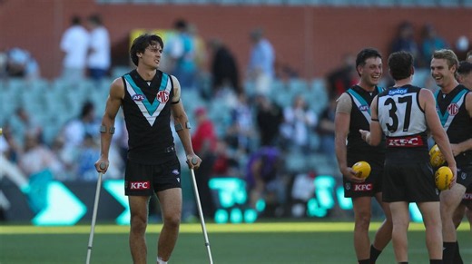 Connor Rozee ruled out for remainder of the season