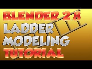 Blender 2.8 Tutorial - Ladder Modeling Tutorial in less than 3 minutes.