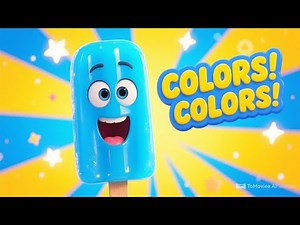 The Colors Song with Popsicles 🍭 | Learn Colors for Kids | Fun Color Learning Song