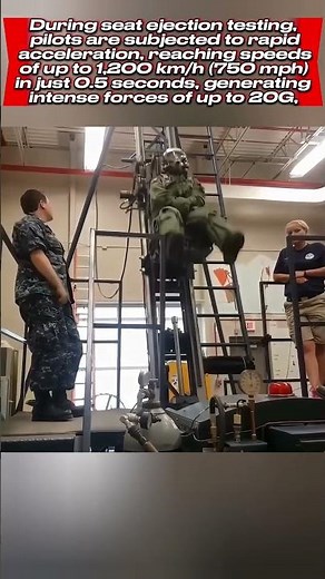 seat ejection training and testing #physicsconcept #aviation #demonstration