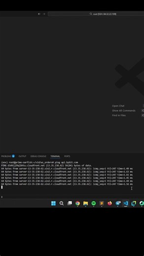 Скорость до Bybit с ПК и с Сервера