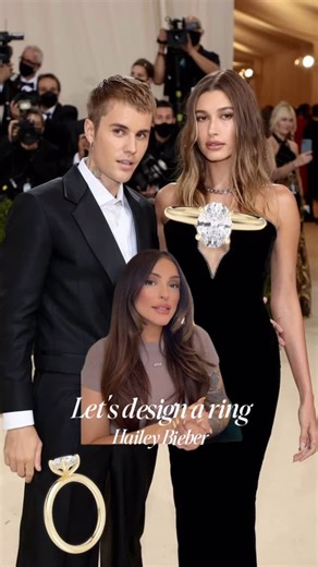 Ritani Fine Jewelry on Instagram: "Let’s design a ring: Hailey Bieber’s original and iconic oval diamond engagement ring 🤩 Checkout our TikTok for the full story on her TWO oval engagement rings💍💍 #haileybieber #haileybaldwin #justinbieber #bieberlove #ovaldiamond #engagementring #diamond #celebrity"