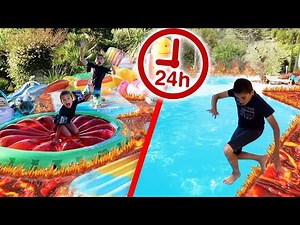 1H DE 24H FLOOR IS LAVA CHALLENGE - Compilation Swan et Néo