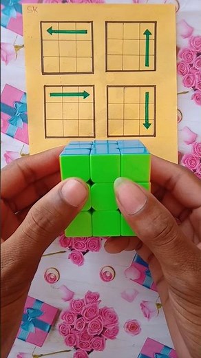 Magic trick to solve rubik's cube #Shorts#Rubikscube# youtubeshorts#shortw