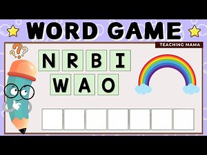 WORD GAME! | JUMBLED WORD QUIZ | SIMPLE ENGLISH WORDS FOR KIDS | LEARNING ACTIVITY | TEACHING MAMA