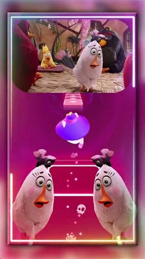 Angry Birds FAILS on TILES HOP! 🤣 Chuck & Stella can’t stop FALLING!