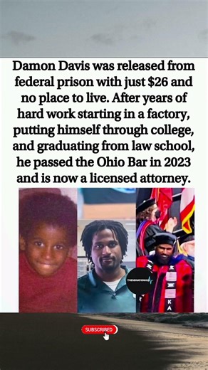 ⚖️ From Federal Prison to Licensed Attorney The Incredible Journey of Damon Davis #shorts #viral#fyp