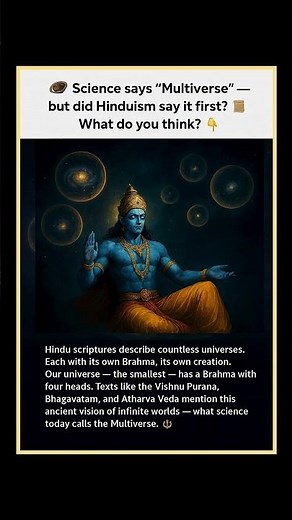 Did Hinduism Describe the Multiverse First? 🌌 Ancient Science Explained | #Shorts