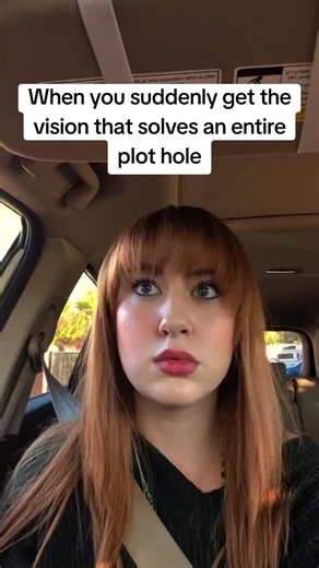 When You Get the Vision That Solves an Entire Plot Hole