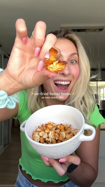 Crispy Air-Fried Butter Beans Recipe - Easy and Healthy Snack