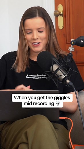 When you get the giggles mid recording… the influencer pettiness got to us 💀 #popculturepodcast #triplets #sisterfights