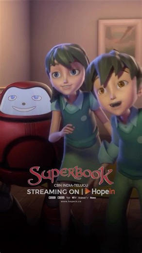 HopeIn on Instagram: "Superbook — Now in Telugu on Hopein Join Chris, Joy, and Gizmo on epic Bible adventures with Superbook.Fun, faith, and time-travel await! Now available on Hopein. #superbook #hopein #faithforkids #biblestories #christiankids #morallessons #timelesstruths #familyfaith #animationstory #kidsministry #telugu #teluguchristian"