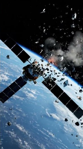 Satellite Explodes in Orbit #space #disaster