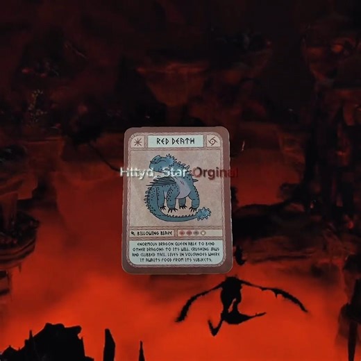 Red Death Dragon card edit #httyd #edit #toothless #hiccup