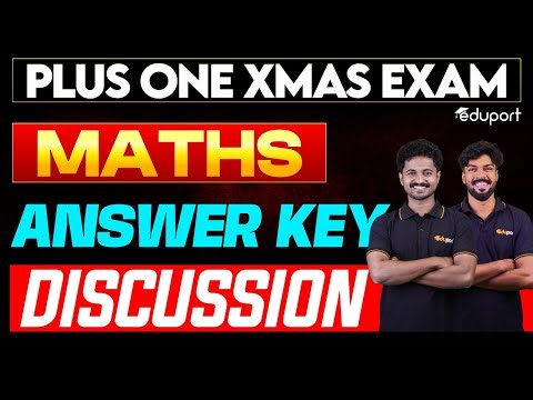 Plus One Maths Answer Key Discussion | Eduport Plus One