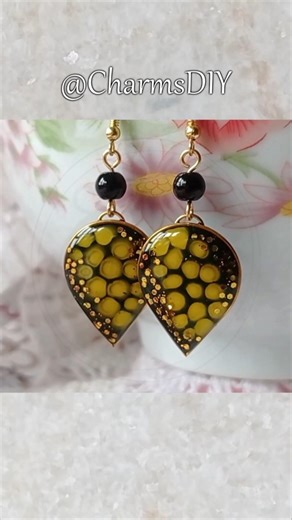DIY UV RESIN EARRINGS | Time to assemble the pieces #shorts