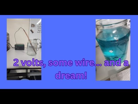 Watch how I made my copper plating solution – step 1 in my jewelry project!