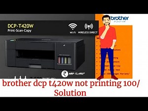 how to fix brother dcp t420w not printing Problem #noprinting #brotherprinter #printerparts #printer