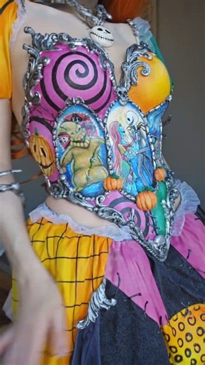 🎃💀Making a Nightmare Before Christmas Dress 🎃💀 #nightmarebeforechristmas #sallystitches #jackskellington #halloweencostume #handmadecostume #sallycostume #nightmarebeforechristmascostume #halloween #thisishalloween | CherryAmaru