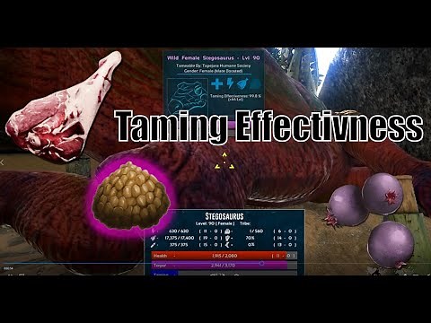 Ark Basic Tutorial: How to get 100% tame effectiveness!